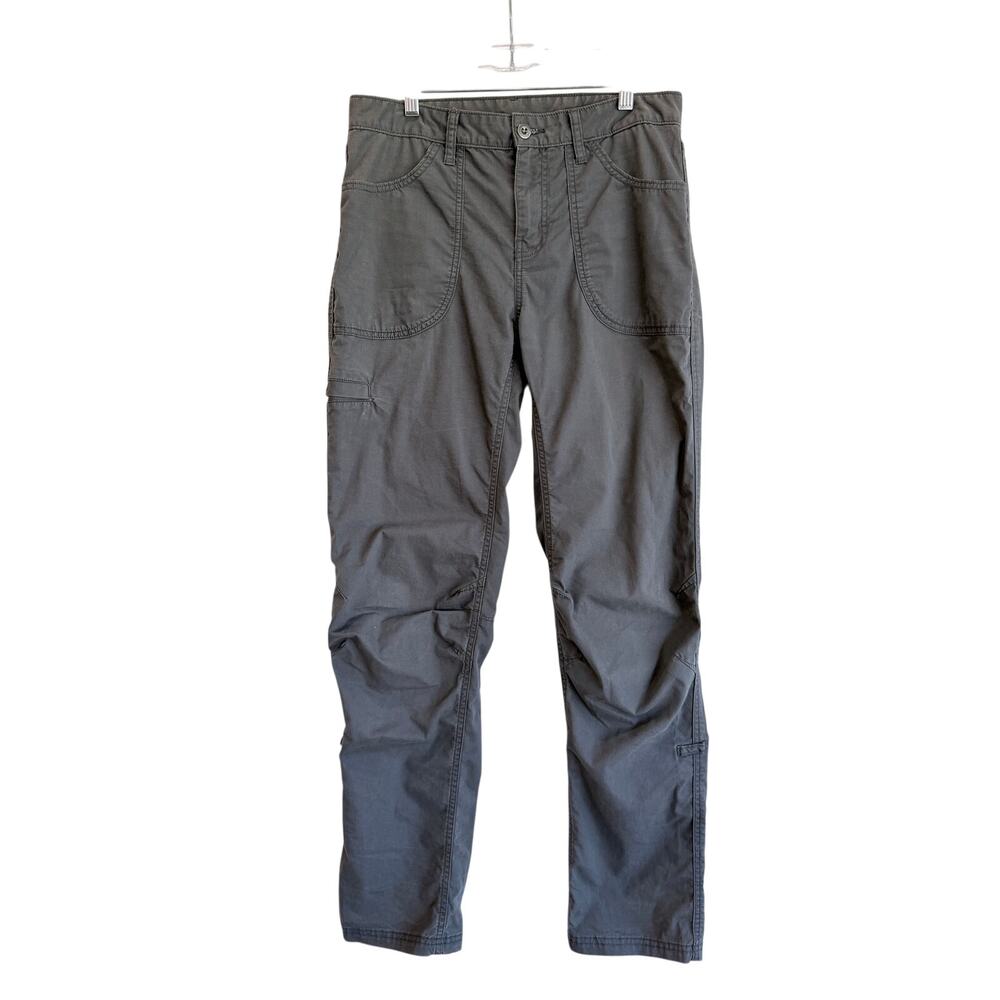 Patagonia Pants Size 8 Gray Organic Cotton Stretch Outdoor Utility Straight Legs